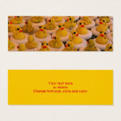 ラバークールダッキー(アヒルちゃん)ミニブックマーク (正面&裏面)