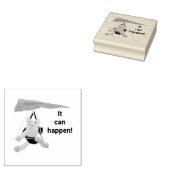 ラバースタンプやる気を起こさせる飛んでいる- Pig ラバースタンプ (押印)