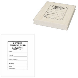 ラバースタンプアーティストのトレーディングカードバック高 ラバースタンプ