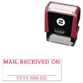 ラバースタンプ付きのプレーン「メール受信」 セルフインキングスタンプ (インサイチュ)