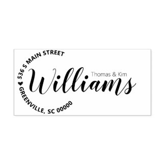 ラバースタンプ付き名丸カスタム住所ラバースタンプ ラバースタンプ