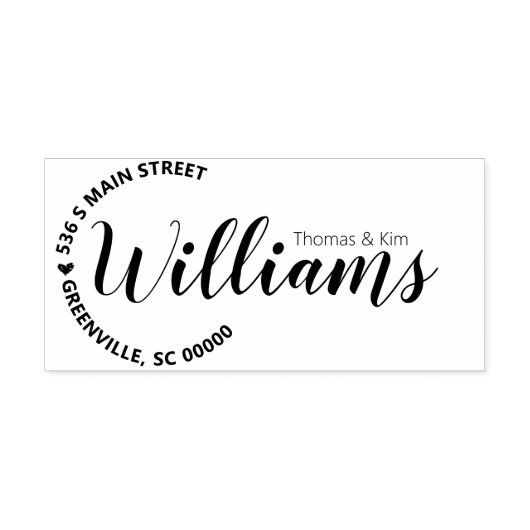 ラバースタンプ付き名丸カスタム住所ラバースタンプ ラバースタンプ (インプリント)