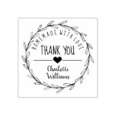 ラバースタンプ付き自家製ありがとう ラバースタンプ (インプリント)