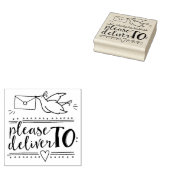 ラバースタンプ航空便ピジョンにお届け ラバースタンプ (押印)