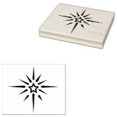 ラバースタンプ – クリスマスノーザンスター (押印)