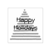 ラバースタンプ – グラフィックツリーと文字 (インプリント)