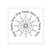 ラバースタンプ – 名前の付いた船舶用車輪 (インプリント)