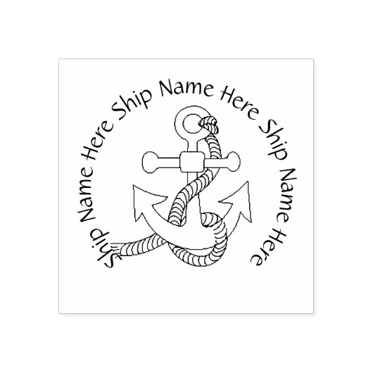 ラバースタンプ – 文字付き出荷いかり (インプリント)