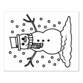 ラバースタンプ – 雪だるま (インプリント)