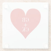 ラバーズイニシャルズグラスコースター ガラスコースター (裏面)