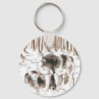 ラバーズウルフカップル キーホルダー