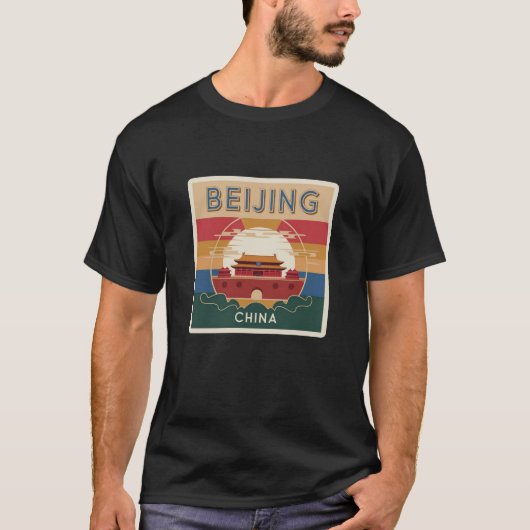 ラバーズオブエンシェント中国デザイン Tシャツ (正面)