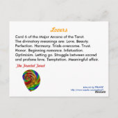 ラバーズタロットカード ポストカード (裏面)