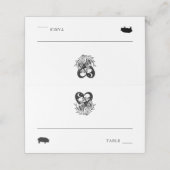 ラバーズトゥデススケルトン座席表豚肉 プレイスカード (外部開封)