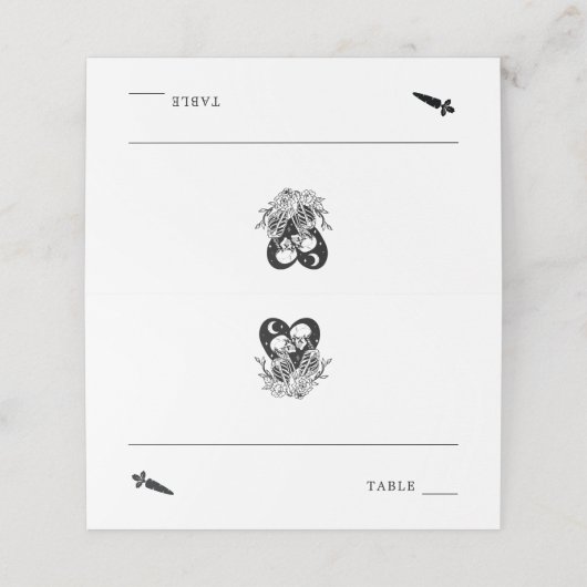 ラバーズトゥーデス骨格座席表ベジエ プレイスカード (外部開封)