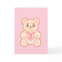 ラバーズバレンタインデーベア レッドハート付き