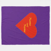 ラバーズフリースブランケット フリースブランケット (正面(横))