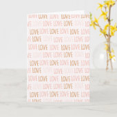 ラバーズフレーズ バレンタインデーのパターン カード (黄色い花)