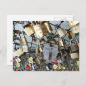 ラバーズブリッジロックパリセーヌモニュメントアモール ポストカード (正面/裏面)