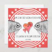 ラバーズ注視ユニークサンテグジュペリ引用文バレンタイン シーズンカード (正面/裏面)