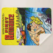 ラバーズ海ロマンスヴィンテージ漫画 シェルパブランケット (正面(横))