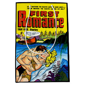 ラバーズ海ロマンスヴィンテージ漫画 ミディアムペーパーバッグ
