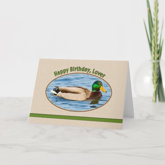 ラバーズ誕生日カードウィズマラードダック カード (正面)