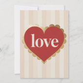 ラバーズ ハート バレンタインデー カード (正面)