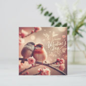 ラバーズ バレンタインデー カード - かわいい & エレガント (スタンド正面)