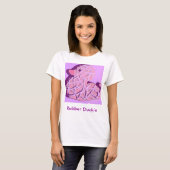 ラバーダッキーアポップ・アートのート Tシャツ (正面フル)