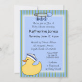 ラバーダッキーシャワー招待状 招待状 (正面)