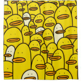 ラバーダッキーダドルアートパターン シャワーカーテン (正面)