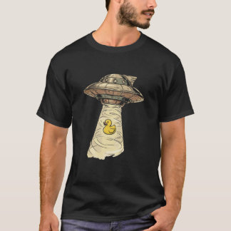 ラバーダッキー UFO エイリアン おもしろい ラバー ダック ロングTシャツ Tシャツ