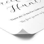 ラバーダックおしゃぶり狩りベビーシャワーゲームサイン ポスター (角)