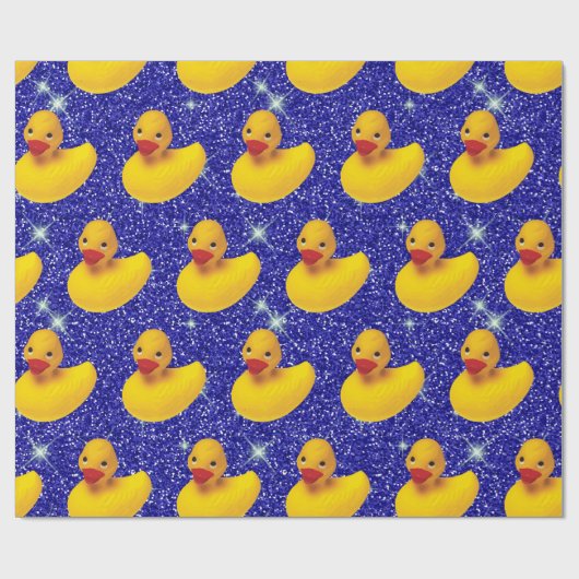ラバーダックおもしろいイエローダッキーファーム動物愛好家 ラッピングペーパー (フラット)