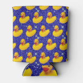 ラバーダックおもしろいイエローダッキーファーム動物愛好家 缶クーラー (正面)