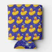 ラバーダックおもしろいイエローダッキーファーム動物愛好家 缶クーラー (裏面)