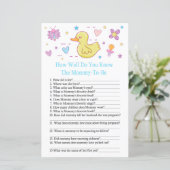 ラバーダックどのように良い知っている赤ちゃんシャワーのゲーム (スタンド正面)