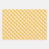 ラバーダックのパターン一致 ラッピングペーパーシート (正面)