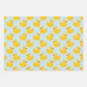 ラバーダックのパターン一致 ラッピングペーパーシート (正面)