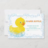 ラバーダックのラッフルカード (正面)