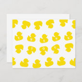 ラバーダックの列フラットサンキューカード サンキューカード (正面/裏面)