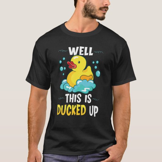 ラバーダックアヒルのバスルーム Tシャツ (正面)