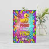 ラバーダックカスタムキャラクター招待状 招待状 (スタンド正面)