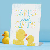 ラバーダックカード&ギフト誕生日またはベビーシャワー 台座サイン