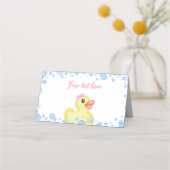 ラバーダックガール誕生日座席表 プレイスカード (正面)