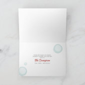 ラバーダックサンタクリスマスフォトバブル シーズンカード (内部)