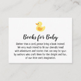 ラバーダックシンプルブックリクエスト挿入カード エンクロージャーカード