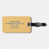 ラバーダックシーズン ラゲッジタグ (裏面横)