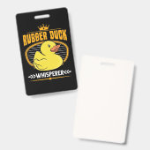 ラバーダックスウィスパー バッジ (正面＆裏面)